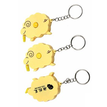 塑料小綿羊造型捲尺H-造型鑰匙圈_2